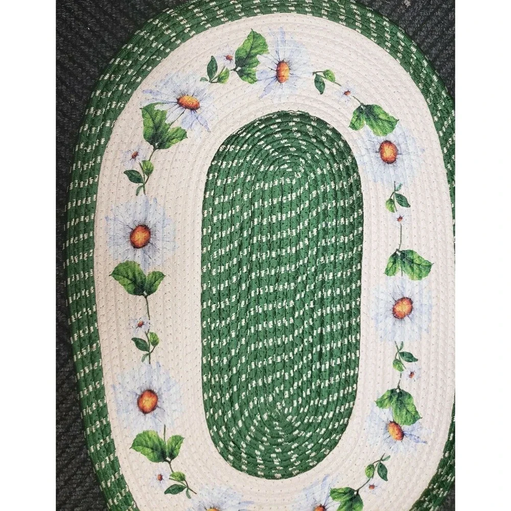 Oval Braided Kitchen Accent Rug (18